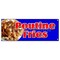 Signmission Poutine Fries Banner Heavy Duty 13 Oz Vinyl with Grommets Single Sided B-Poutine Fries - alternate 1